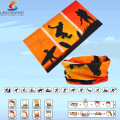 LSB-0272 Ningbo Lingshang 100% polyester tube multifonctionnel extérieur Unisexe Seamless Bandana, masque facial de sport